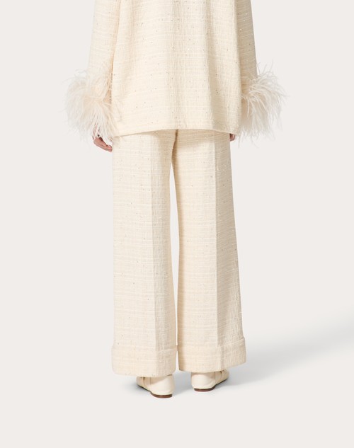 Red Valentino PANTALONI IN DELICATE TWEED Fornitura limitata