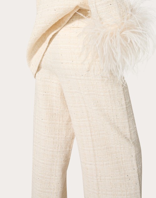 Red Valentino PANTALONI IN DELICATE TWEED Fornitura limitata