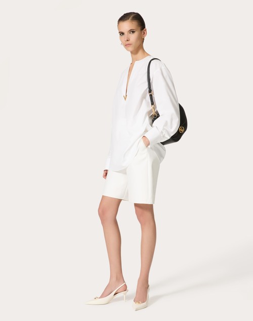 Red Valentino BERMUDA IN LIGHT DOUBLE SPLITTABLE GABARDINE Shopping online