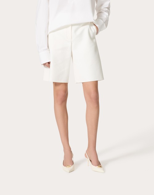 Red Valentino BERMUDA IN LIGHT DOUBLE SPLITTABLE GABARDINE Shopping online
