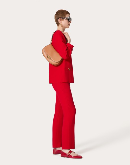 Red Valentino PANTALONI IN CADY COUTURE Offerta per la Festa della Mamma