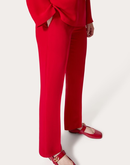 Red Valentino PANTALONI IN CADY COUTURE Offerta per la Festa della Mamma