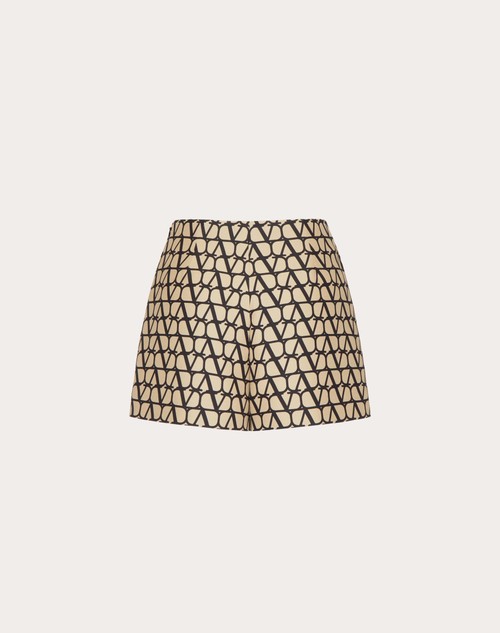 Red Valentino SHORTS IN CREPE COUTURE TOILE ICONOGRAPHE Offerta temporanea