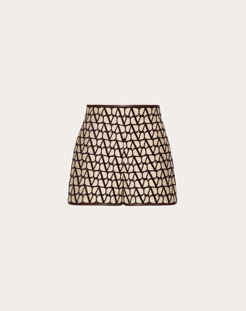 Red Valentino SHORTS IN TOILE ICONOGRAPHE LIGHT Offerte esclusive