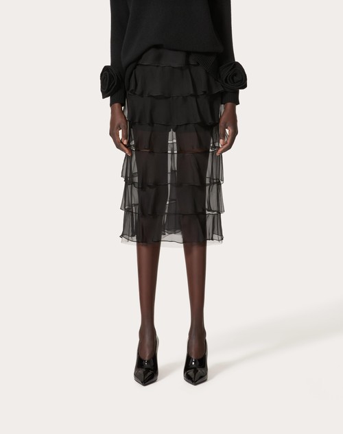 Red Valentino GONNA IN CHIFFON Nuovi prodotti