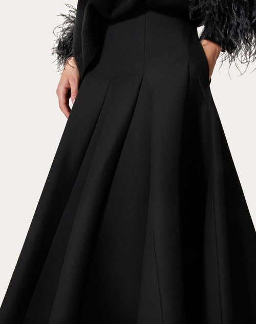 Red Valentino GONNA MIDI IN CREPE COUTURE Offerte stagionali