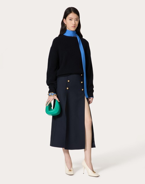 Red Valentino GONNA MIDI IN CREPE COUTURE Offerta settimanale
