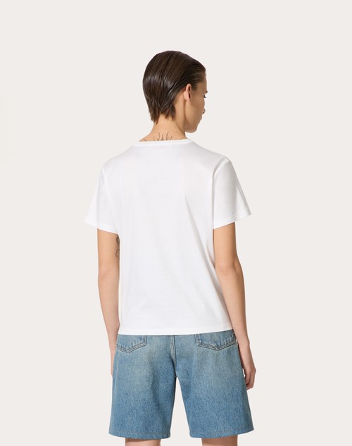 Red Valentino T-SHIRT IN COTTON JERSEY Fino al 60% di sconto