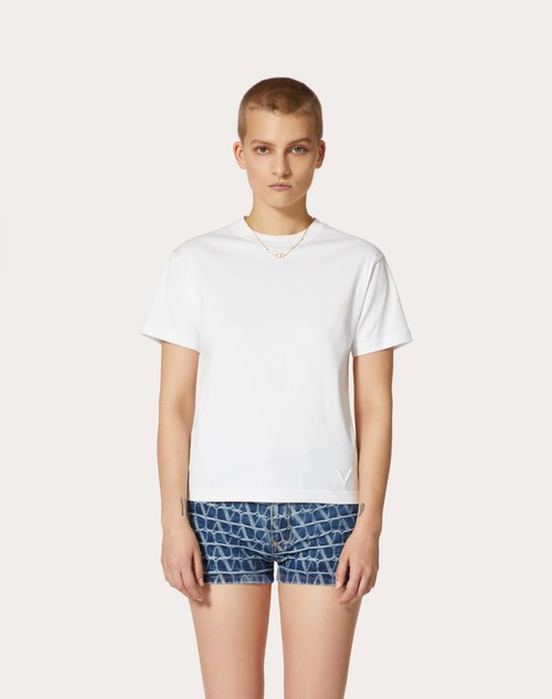 Red Valentino T-SHIRT IN JERSEY COTTON Sostegno trimestrale