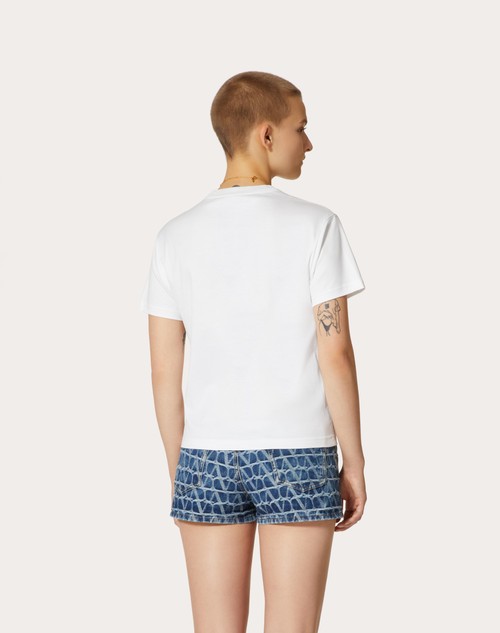Red Valentino T-SHIRT IN JERSEY COTTON Sostegno trimestrale