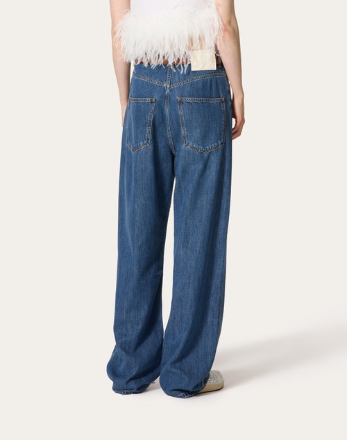 Red Valentino PANTALONI IN DENIM BLU MEDIO 50% di sconto con spedizione gratuita