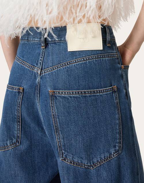 Red Valentino PANTALONI IN DENIM BLU MEDIO 50% di sconto con spedizione gratuita