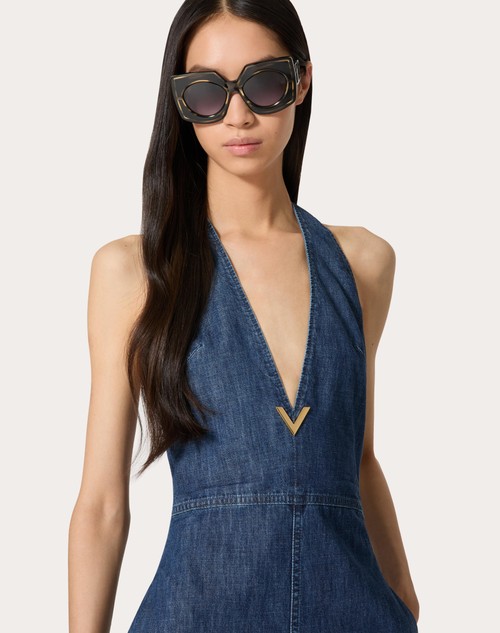 Red Valentino TUTA IN CHAMBRAY DENIM Officina
