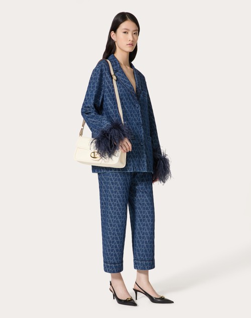 Red Valentino CAMICIA IN DENIM TOILE ICONOGRAPHE MEDIUM BLUE Limitato a 3 giorni