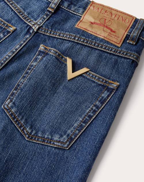 Red Valentino JEANS IN BLUE WASHED DENIM 50% di sconto per tempo limitato
