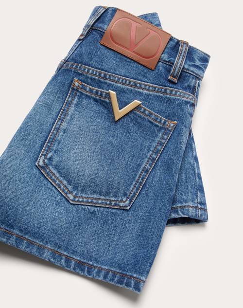 Red Valentino SHORTS IN DENIM Italy