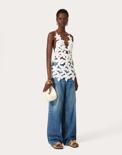 Red Valentino PANTALONI IN MEDIUM BLUE DENIM Italia