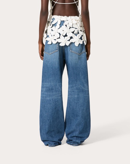Red Valentino PANTALONI IN MEDIUM BLUE DENIM Italia