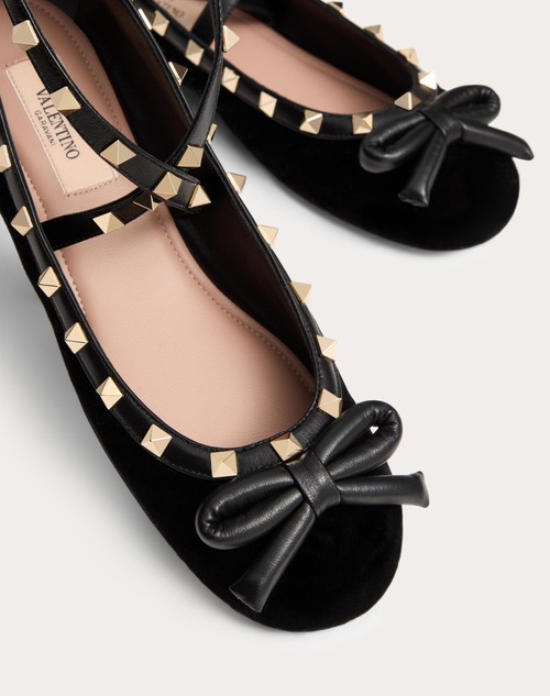 Red Valentino BALLERINA ROCKSTUD IN VELLUTO Shopping Online