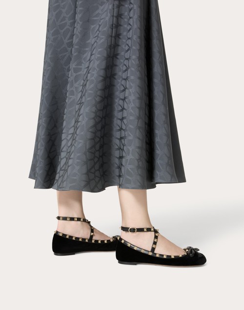 Red Valentino BALLERINA ROCKSTUD IN VELLUTO Shopping Online