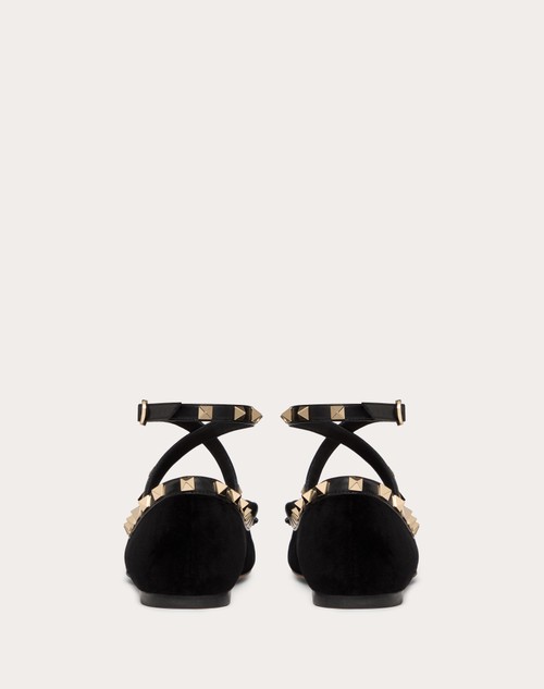 Red Valentino BALLERINA ROCKSTUD IN VELLUTO Affare Del Giorno