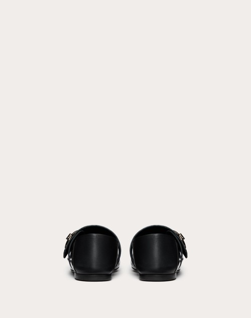 Red Valentino BALLERINA MARY-JANE VLOGO LOCKER IN VERNICE Prezzo Ridotto