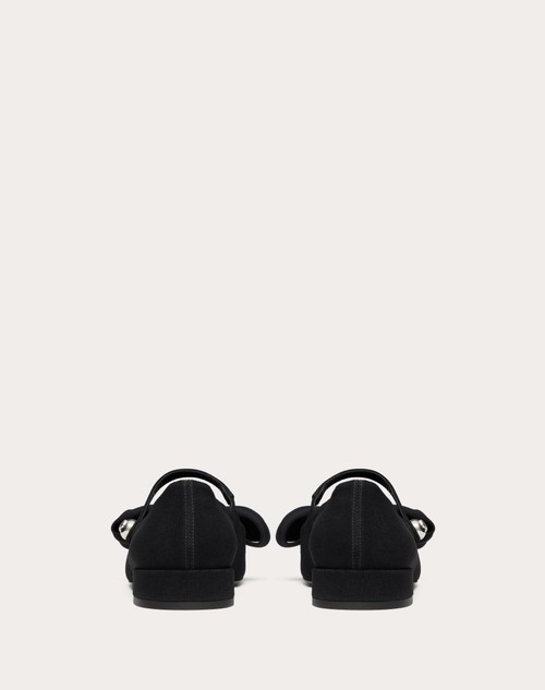 Red Valentino BALLERINA MARY-JANE VALENTINO GARAVANI BOWJANE IN TESSUTO CREPE 20MM Convenienza