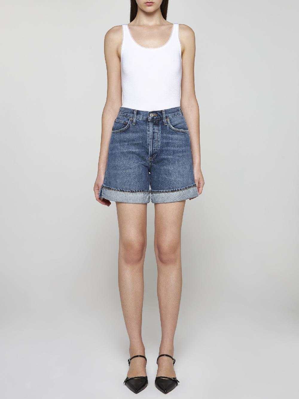 AGOLDE Shorts Dame in denim Moda