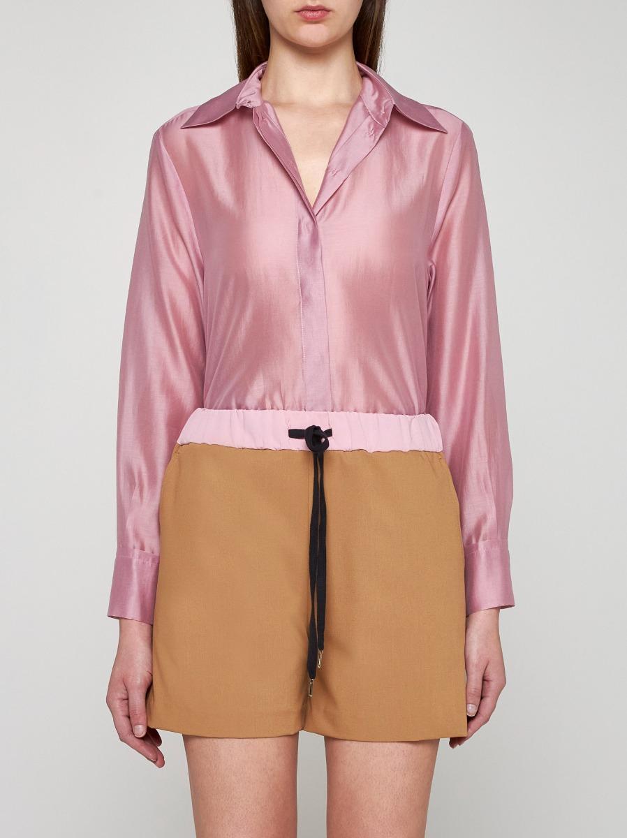 BLANCA VITA Shorts Brassavola in seta In vendita