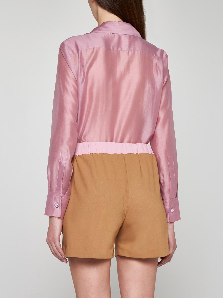 BLANCA VITA Shorts Brassavola in seta In vendita