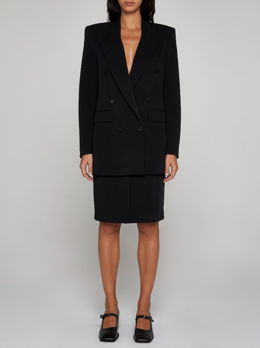 BLANCA VITA Blazer doppiopetto Glicy misto viscosa Vendita Calda