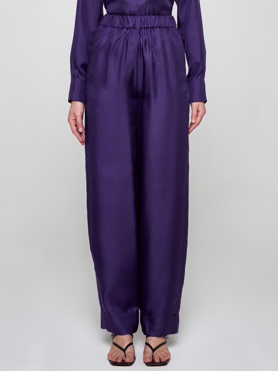 BLANCA VITA Pantaloni Petroy in seta Nuova