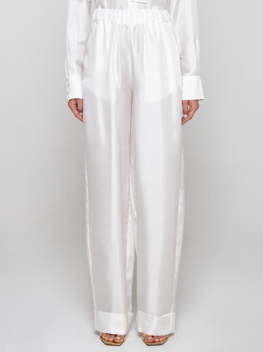 BLANCA VITA Pantaloni Petroy in seta Moda