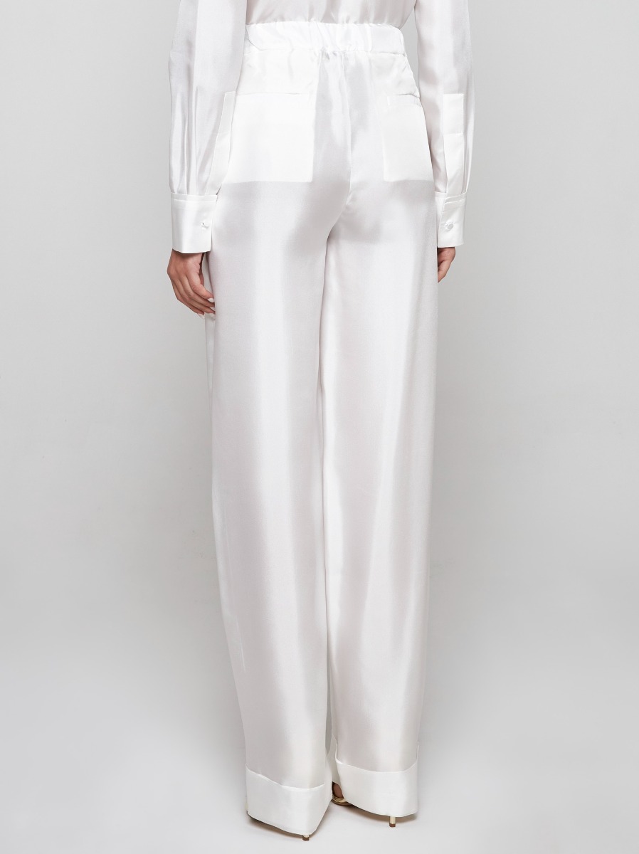 BLANCA VITA Pantaloni Petroy in seta Moda