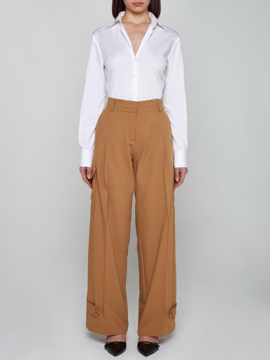 BLANCA VITA Pantaloni cargo Philody in seta Italy