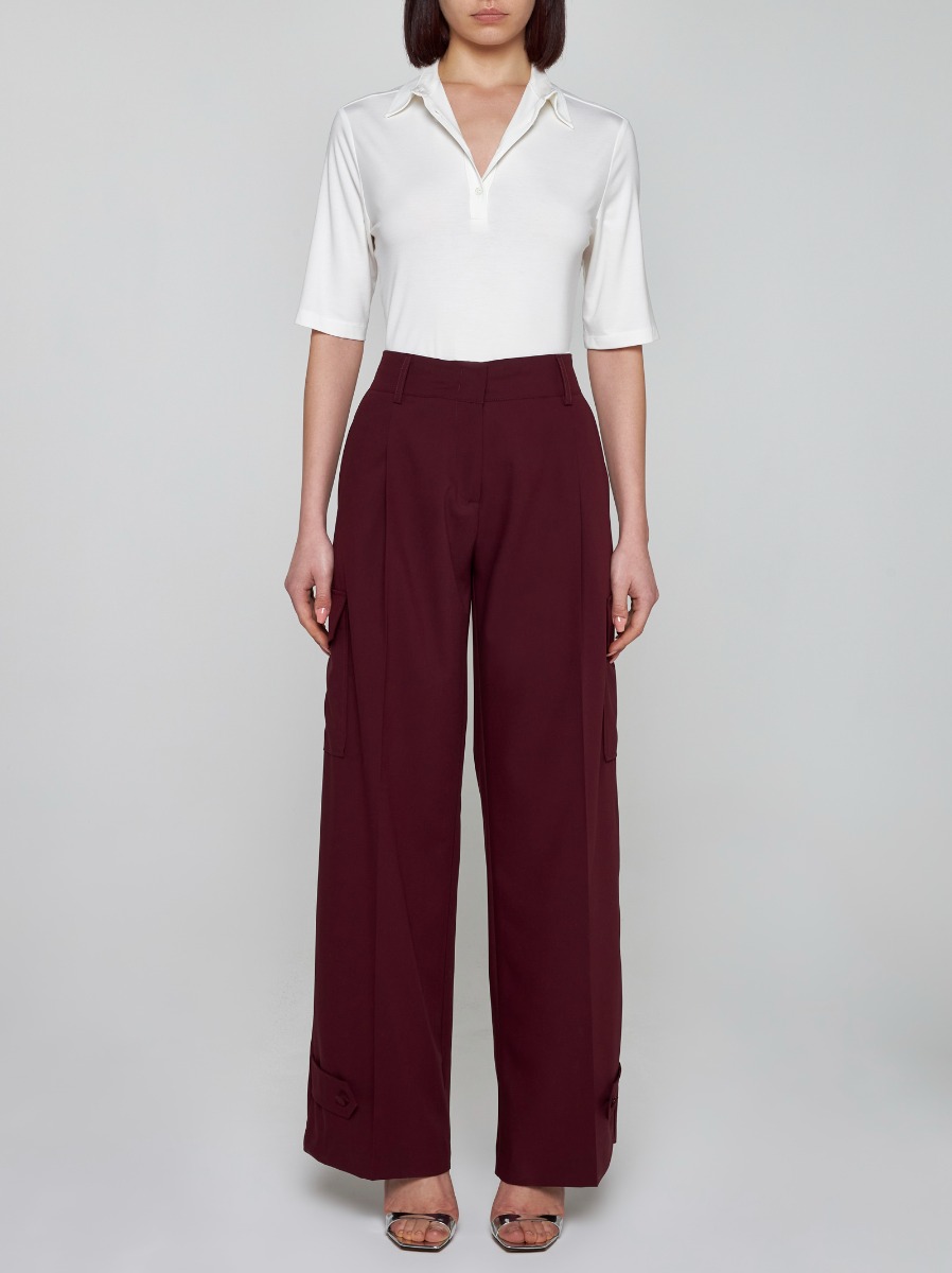 BLANCA VITA Pantaloni cargo Philody in seta Italia
