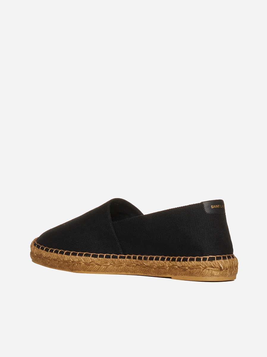 SAINT LAURENT Espadrillas in tela con logo Affare Del Giorno