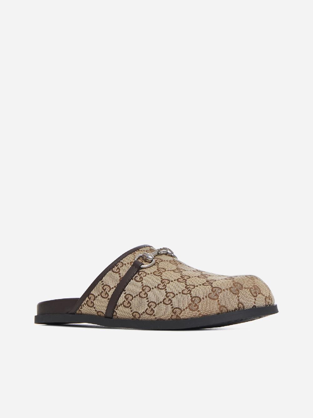 GUCCI Mules in tessuto GG Prezzo Ridotto