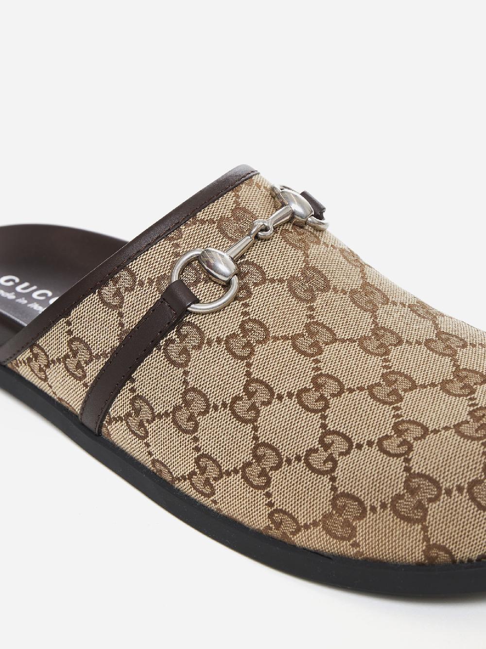 GUCCI Mules in tessuto GG Prezzo Ridotto