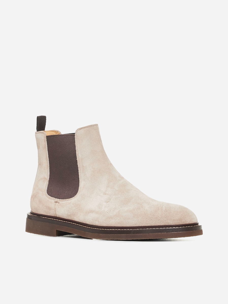 BRUNELLO CUCINELLI Stivaletti Chelsea in suede Convenienza