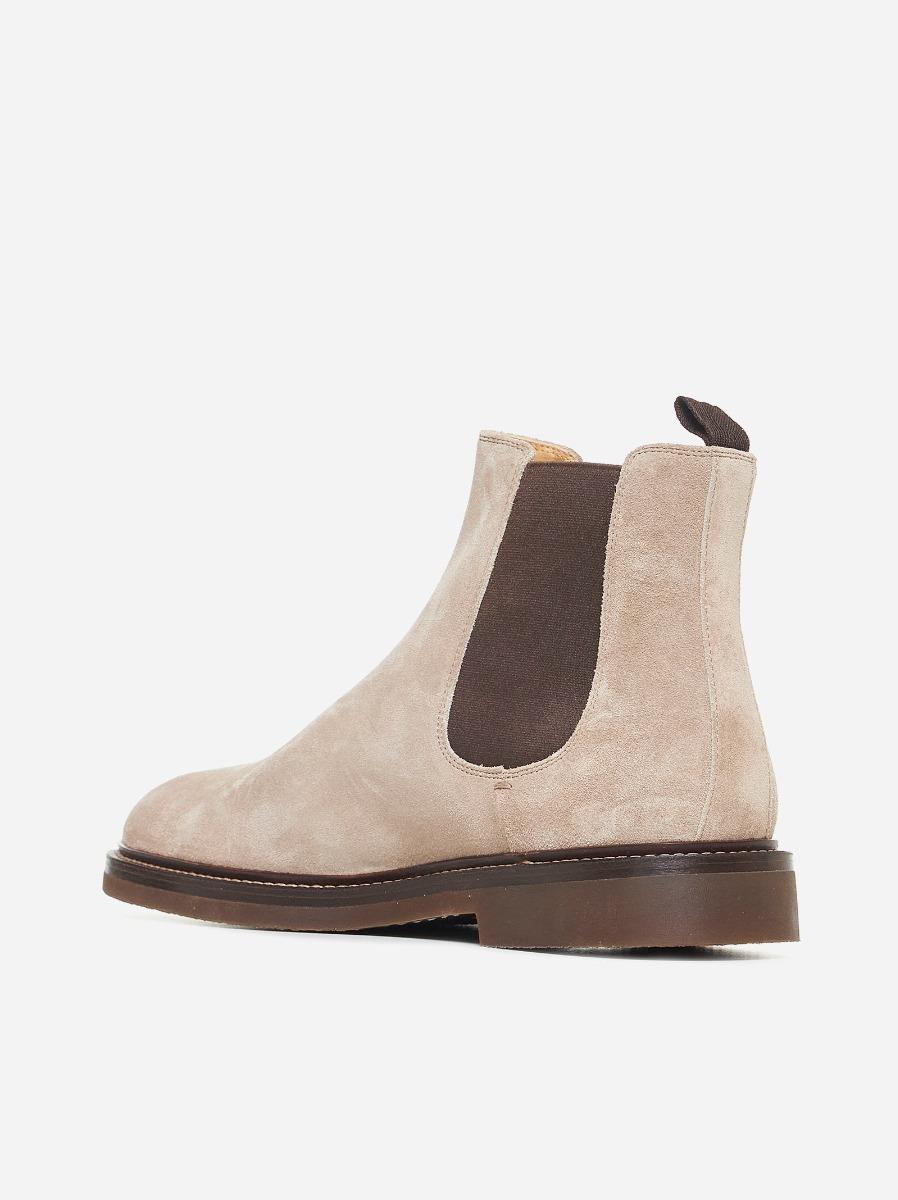 BRUNELLO CUCINELLI Stivaletti Chelsea in suede Convenienza