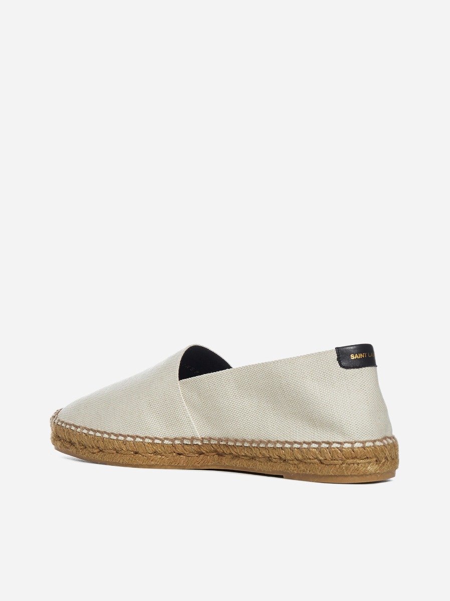 SAINT LAURENT Espadrillas in tela con logo Online