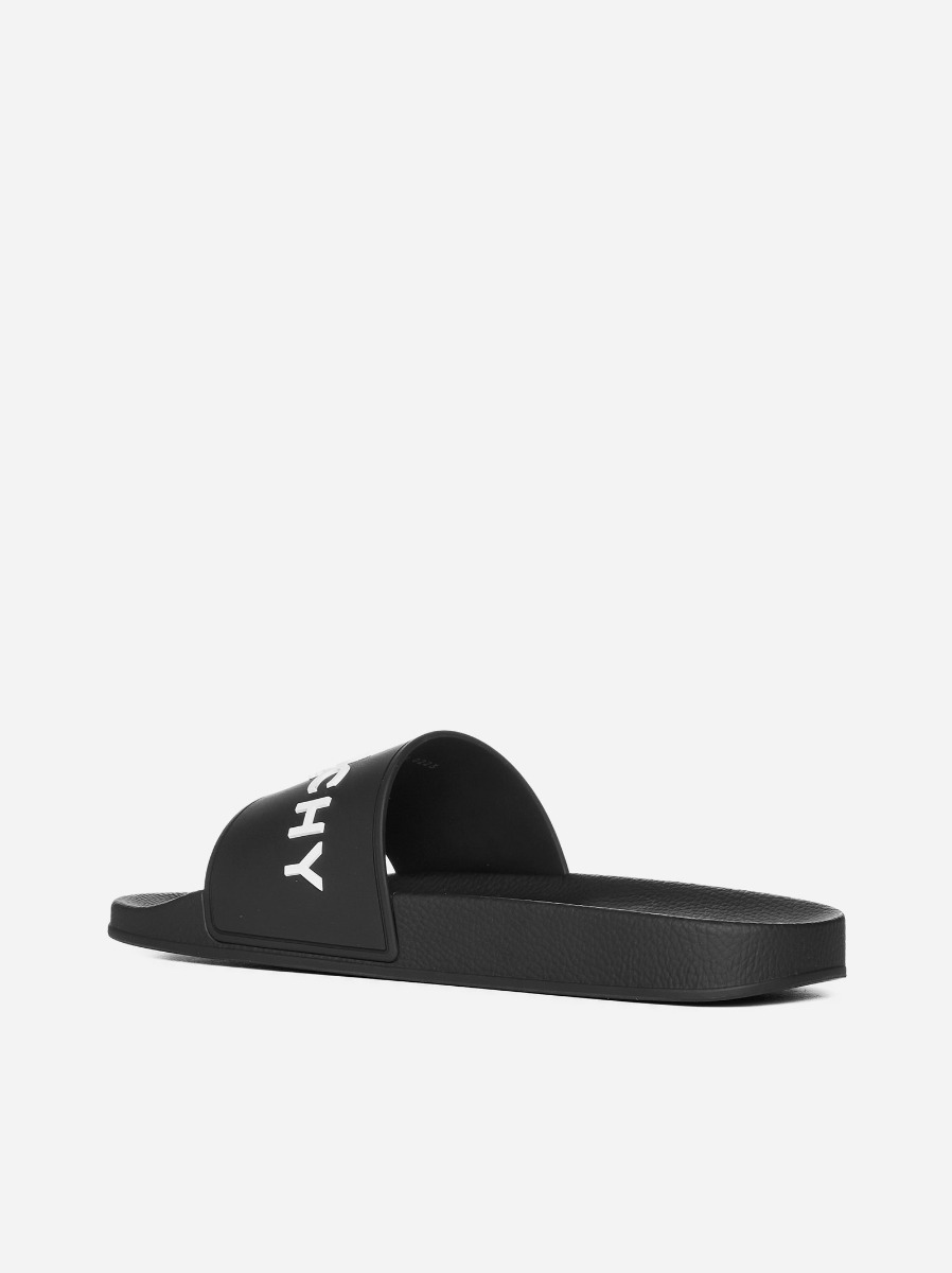 GIVENCHY Slides flat in gomma con logo I Più Venduti