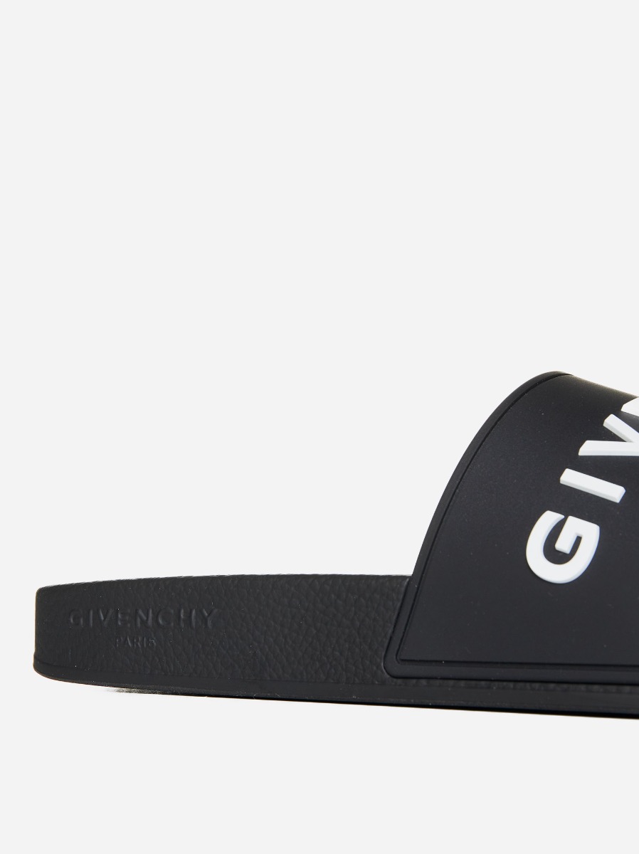 GIVENCHY Slides flat in gomma con logo I Più Venduti