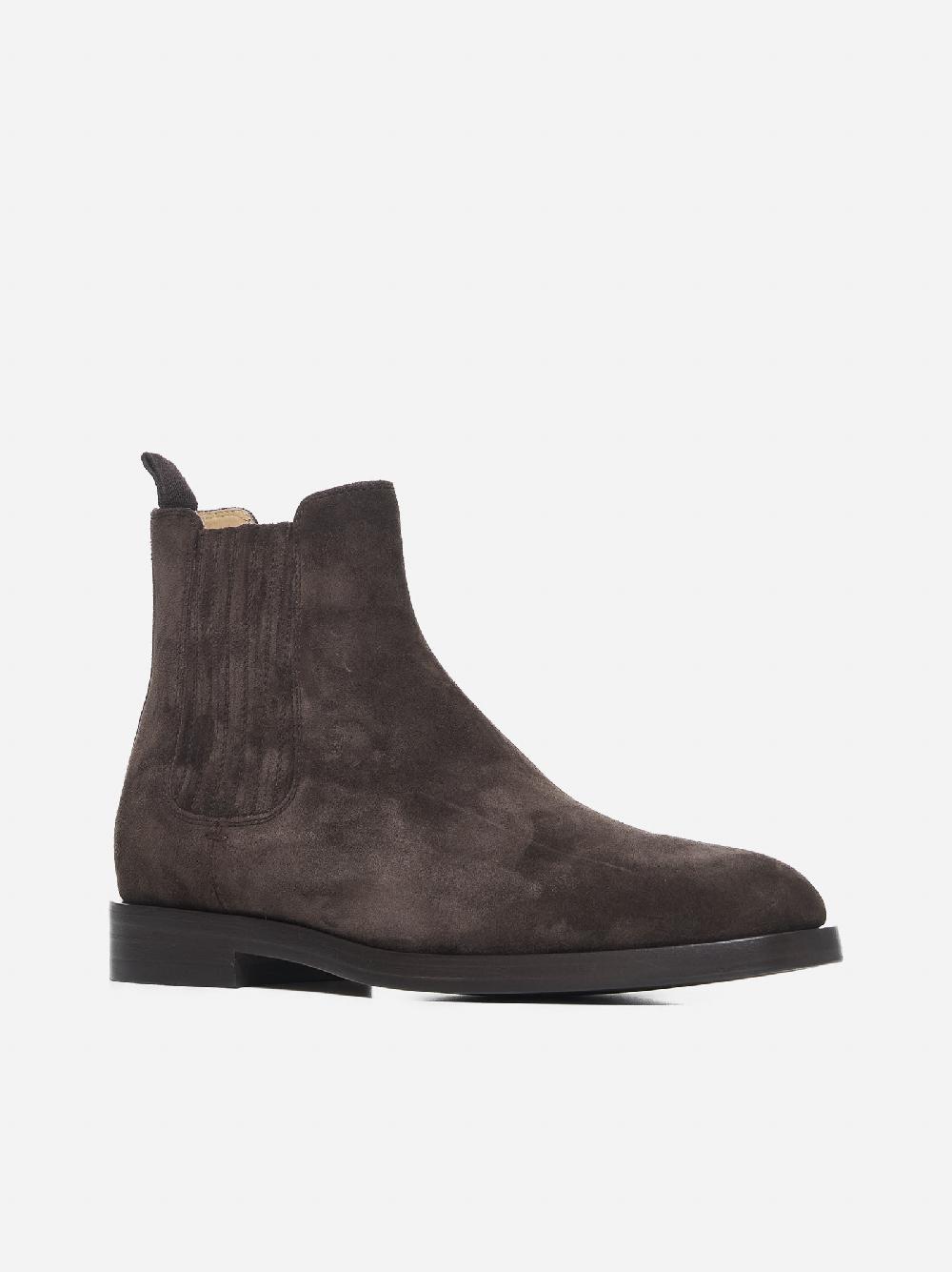 BRUNELLO CUCINELLI Stivaletti Chelsea in suede Nuovo