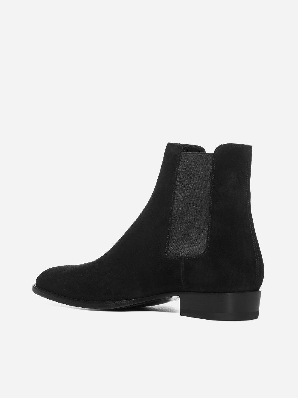 SAINT LAURENT Stivali Chelsea in pelle scamosciata Consegna Veloce