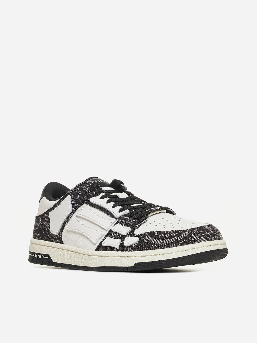 AMIRI Sneakers Skel Bandana low-top in pelle e denim Fino Al -60%