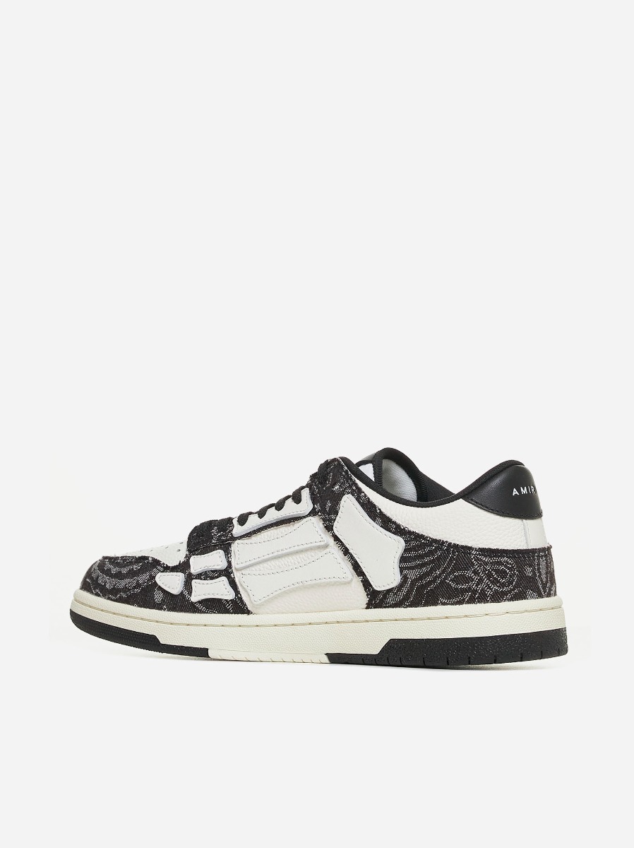 AMIRI Sneakers Skel Bandana low-top in pelle e denim Fino Al -60%