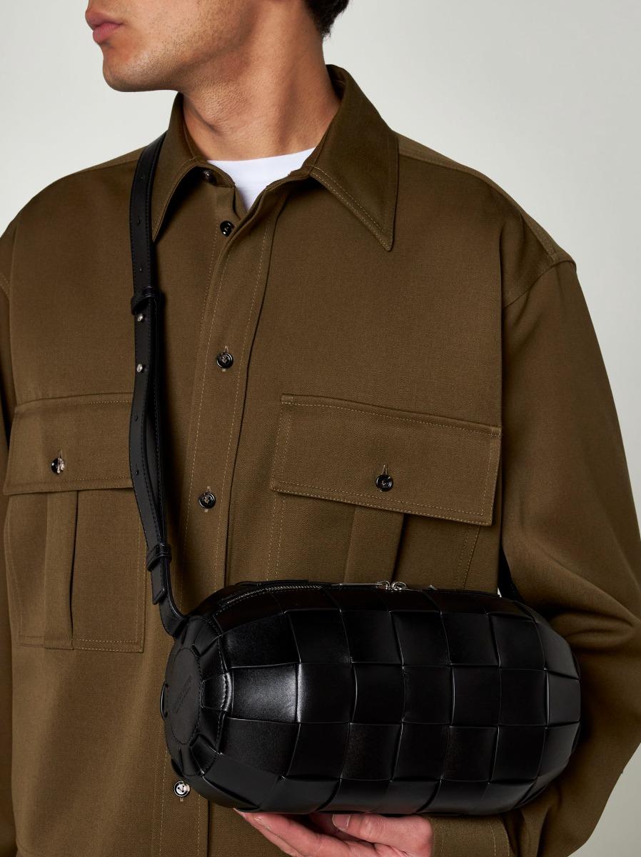 BOTTEGA VENETA Borsa Boombox piccola in pelle Intreccio Nuovo