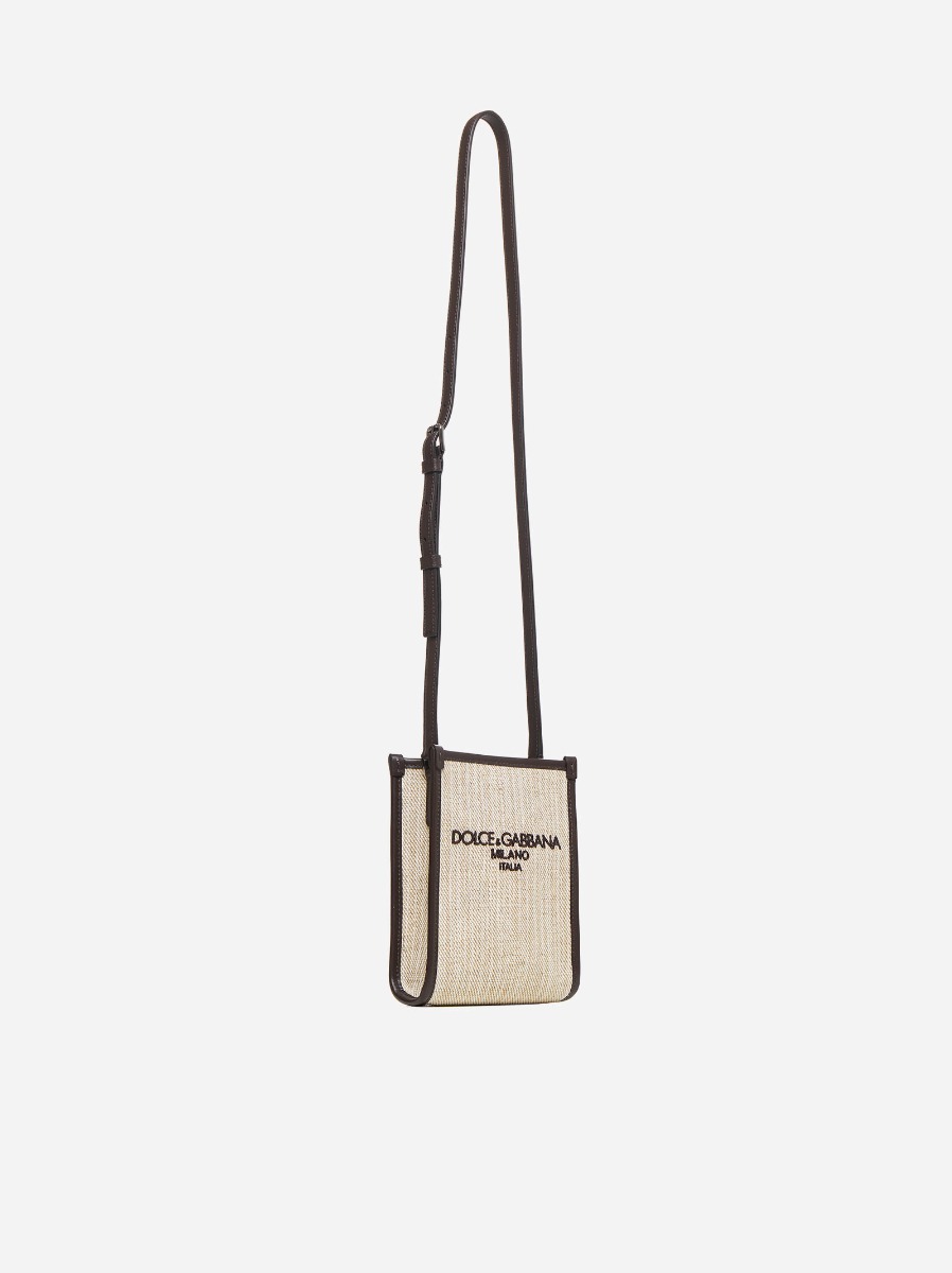 DOLCE & GABBANA Borsa shopping piccola in tela Qualità